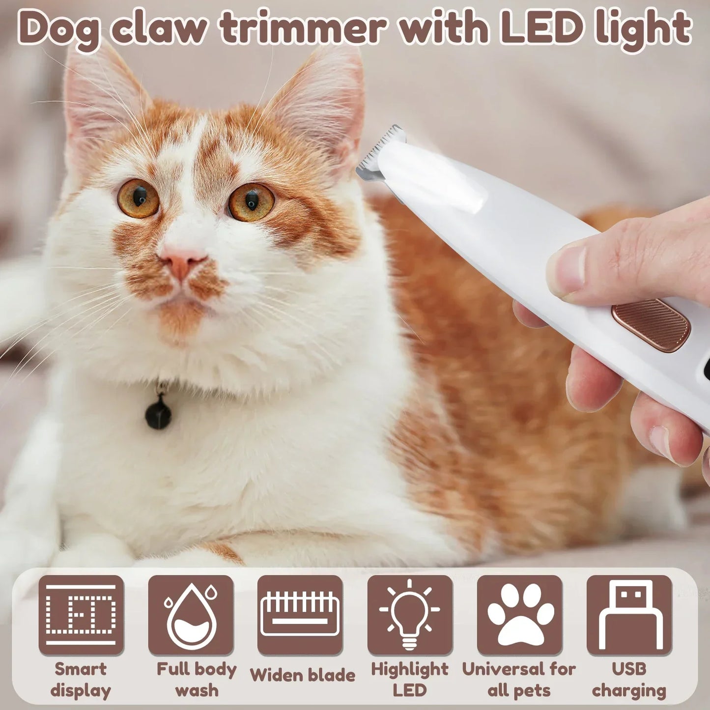 Paw Trimmer with LED Display 18mm